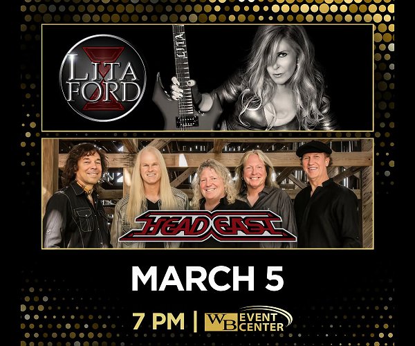 See Head East with Lita Ford at the Walker's Bluff Casino Event Center in Carterville, Illinois on March 5, 2027.